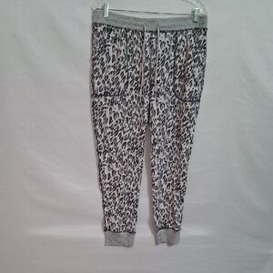 Karen Neuburger Gray  Live Love Lounge Leopard Print Pajama Pants